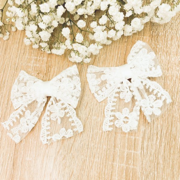 Adorable Delicate Lace Bow Set - Image 2