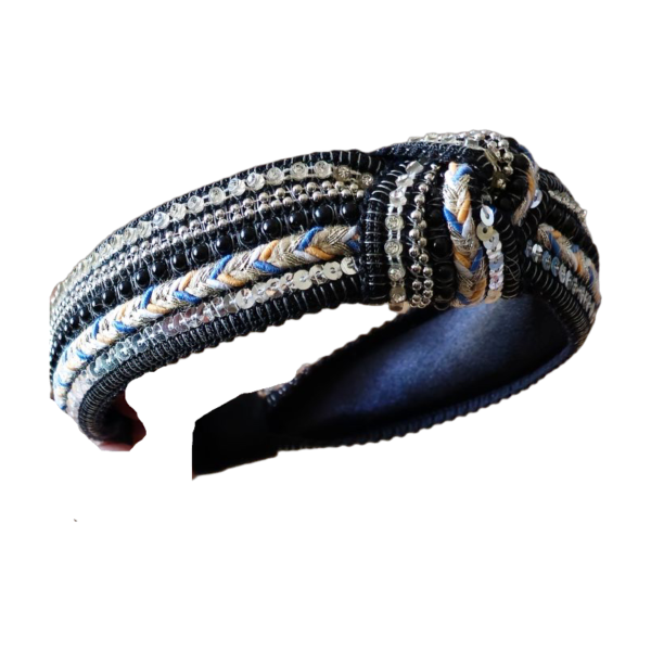Beautiful Black Glimmer Headband - Image 2